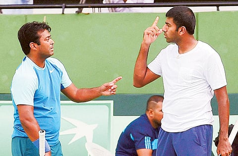 The imminent retirement of India's Davis Cup veterans Leander Paes (left) and Rohan Bopanna will leave a gaping role in the squad.