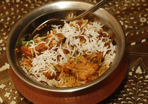 Indian biryani for illustrative purposes only.