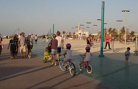 Jumeirah Beach Walk pictured here before times of coronavirus