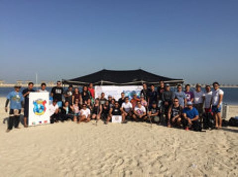 Divers clean-up deep-sea