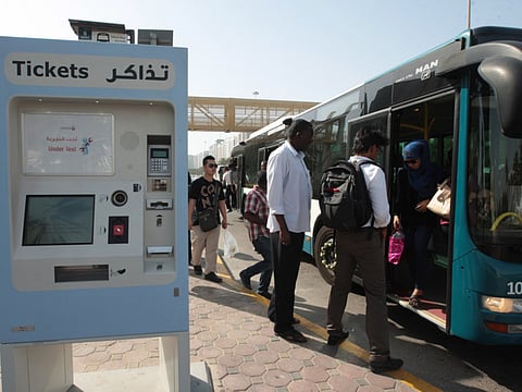 Picture for illustrative purposes: Abu Dhabi bus service