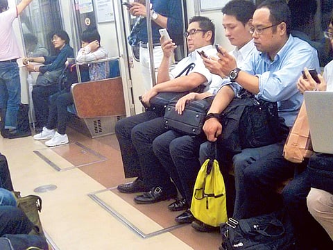 A metro train in Tokyo. Photo for illustrative purposes