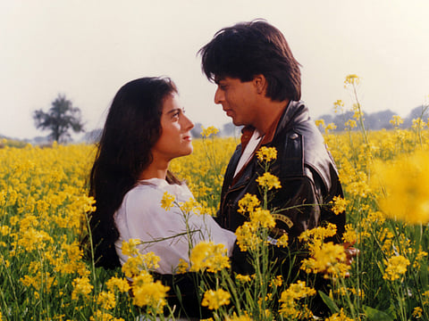 Shah Rukh Khan and Kajol in 'Dilwale Dulhaniya Le Jayenge'.