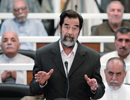 October 19, 2005: Saddam puts up a fight in court