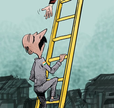 Easing world poverty depends on India