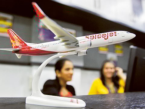 A SpiceJet booking office in the western Indian city of Ahmedabad.