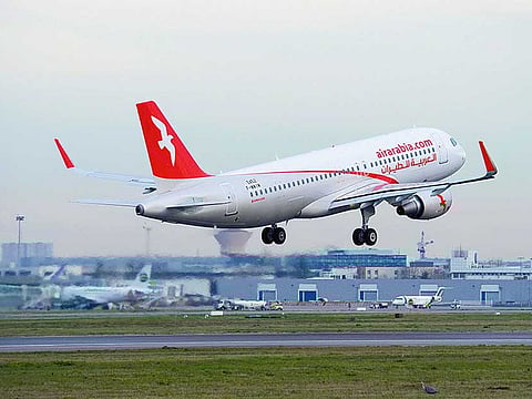 An Air Arabia aircraft takes off at Sharjah International Airport. Picture for illustrative purpose only.