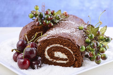 Recipe: Chocolate and cherry roulade
