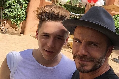 David Beckham embarrasses Brooklyn