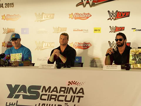 WWE superstars get ready for action in Abu Dhabi