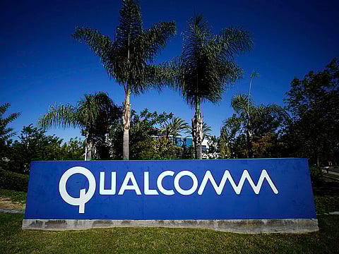 File photo: A Qualcomm sign is pictured in front of one of its many buildings in San Diego, California.