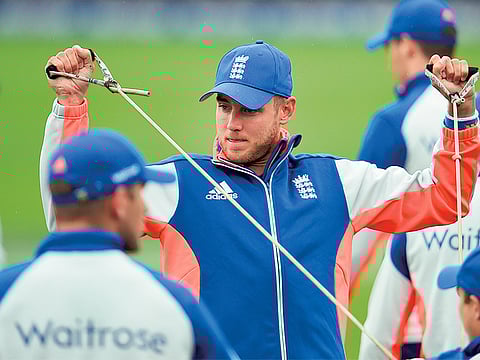 England team management will focus on bringing back bowlers like Stuart Broad (pictured) into shape first, though training will be conducted on a one-to-one basis and adhering to social distancing norms.