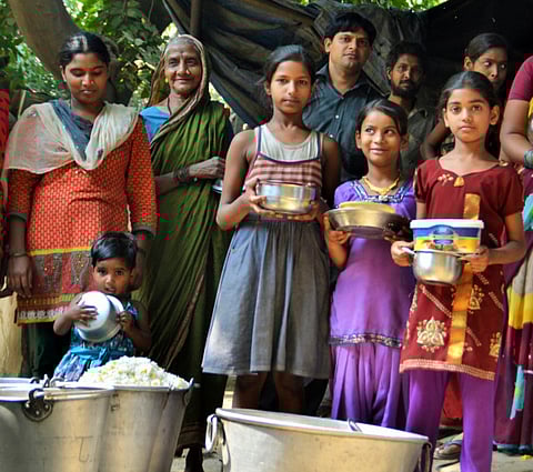 Unique food bank in the Indian capital
