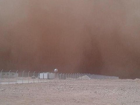 In a statement, the civil defence urged people to stay at home, especially those with respiratory illnesses.