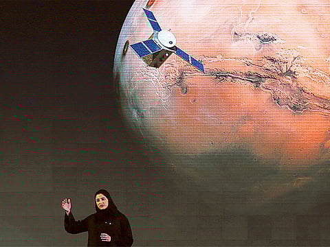 Sarah Amiri from the UAE Mars mission, talks about the ‘Al Amal’ project (File)