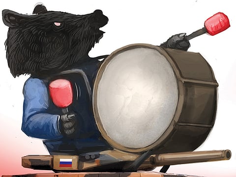 The rain on Russia’s military parade