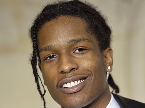 US rapper Asap Rocky (aka A$ap Rocky).