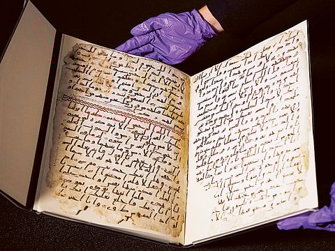 A permanent exhibition of rare manuscripts will open this week in the Prophet Mohammed’s Mosque in the holy Saudi city of Medina. Photo for illustrative purposes.