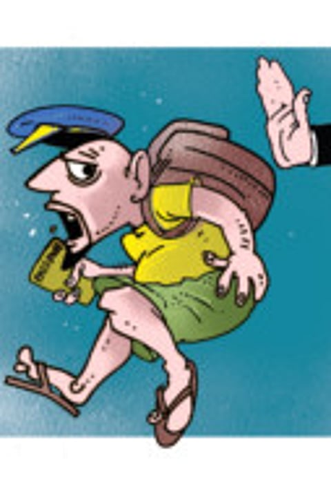 'I was denied lounge access'