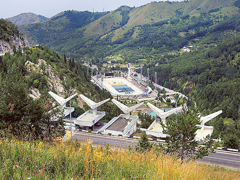 A general view Almaty. Earlier, Kuwaiti carrier Jazeera Airways suspended services to the city.