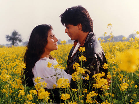 Kajol and Shah Rukh Khan in 'Dilwale Dulhaniya Le Jayenge'.
