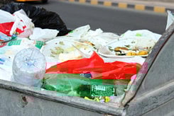 Be smart when disposing trash