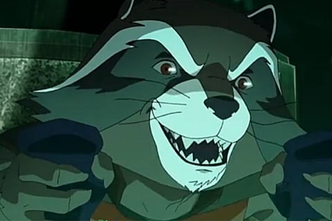 ‘Guardians’ cartoon shows Rocket and Groot