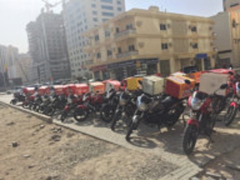 Delivery bikes on pavements are a nuisance