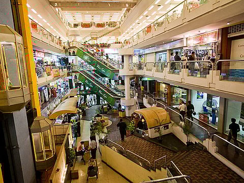 Shoppers at the Brigade Road shopping mall in Bangalore, India