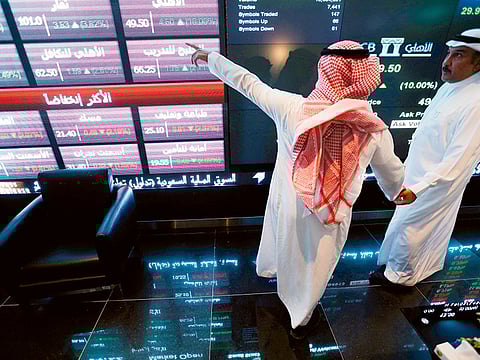 The Saudi Stock Exchange (Tadawul) in Riyadh.