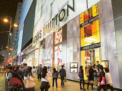 Back in fashion... Chinese shoppers splurged at stores in their own country, but luxury brands are not complaining.