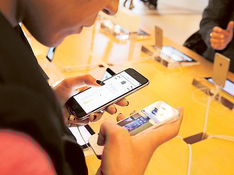 An Apple store in Paris. Hackers targeted the App Store via a counterfeit version of Apple’s
Xcode ‘toolkit’ — the software used to build apps to run on its iOS operating system.