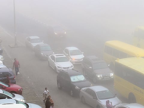 Drivers were urged to take extra care as thick fog is expected to significantly reduce visibility.
