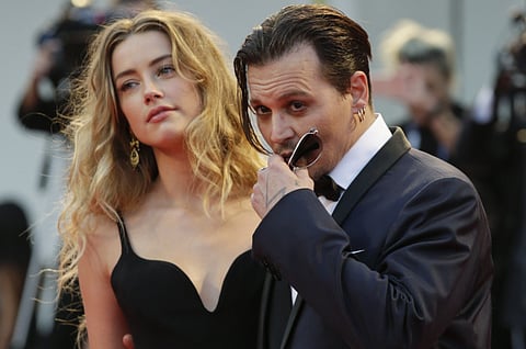 Amber Heard and Johnny Depp in a file photo