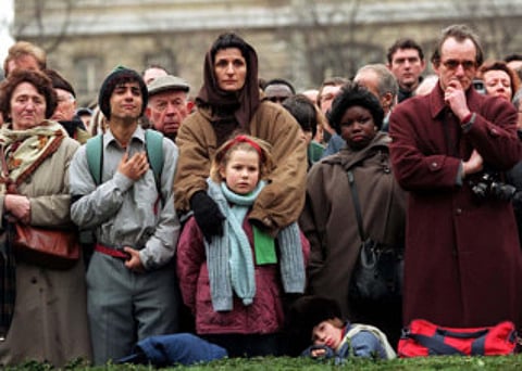 January 11, 1996: Sorrowful farewell to Mitterrand