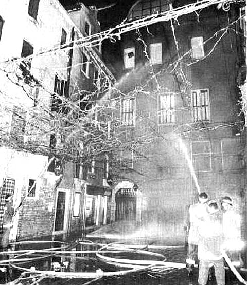 January 29, 1996: Blaze destroys opera house