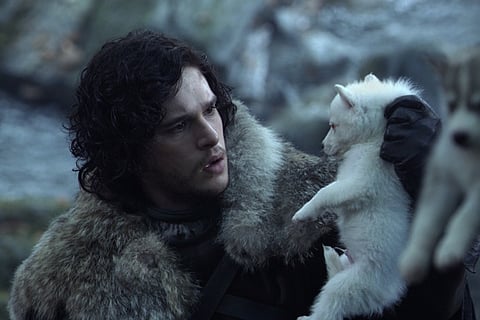“Jon’s wolf, the white one, was Ghost”
