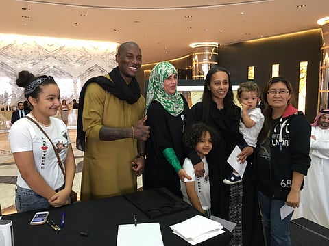 Tyrese meets fans in Abu Dhabi