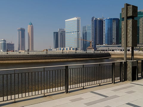 Setting sail alongside the Dubai Water Canal