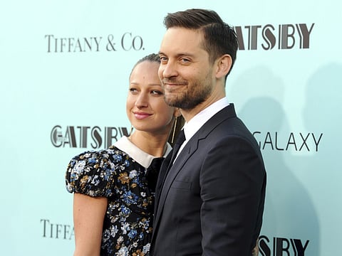 Jennifer Meyer and Tobey Maguire in 2013.