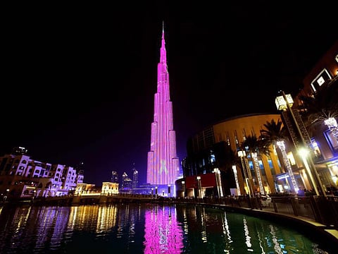 A message of support from the Burj Khalifa