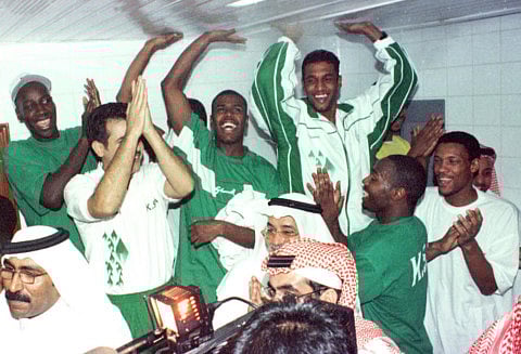 October 22, 2001: Saudi Arabia celebrates entry into World Cup finals
