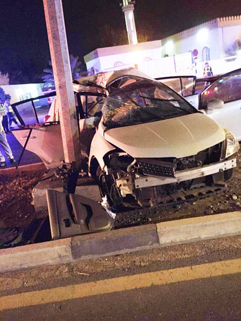 Man killed, another hurt in RAK car crash