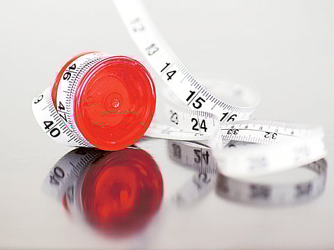 Tape measure. For illustrative purposes only.