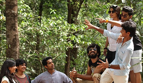 Stars of Malayalam film ‘Aanandam’ in Dubai