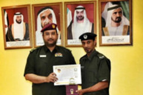 Firefighter who rescued child in Al Ain honoured