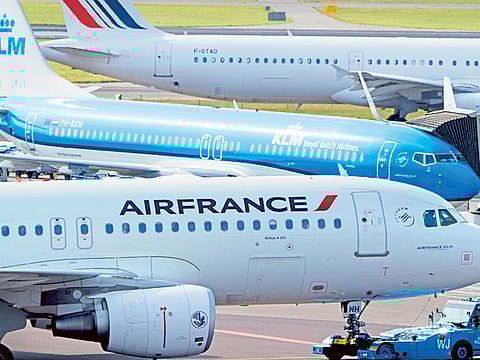 Air France and KLM aircraft at Amsterdam’s Schiphol Airport. Air France KLM Group has formally inaugurated its new regional headquarters at Dubai Airport Freezone.