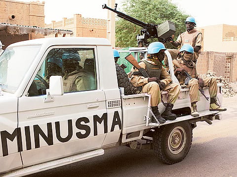 The UN peacekeeping mission in Mali.