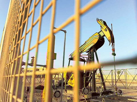 The Awail oil field in Bahrain.