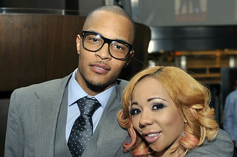 Grammy award winning artist Clifford "TI" Harris with his wife Tameka "Tiny" Harris.